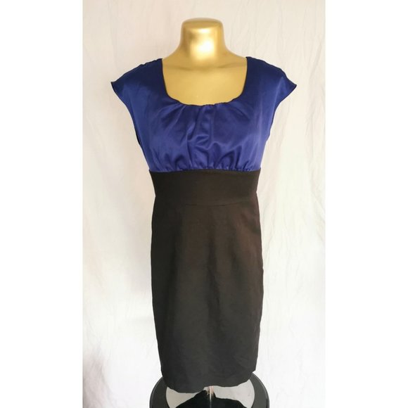 Smart Set Black and Royal Blue Dress - Picture 3 of 8